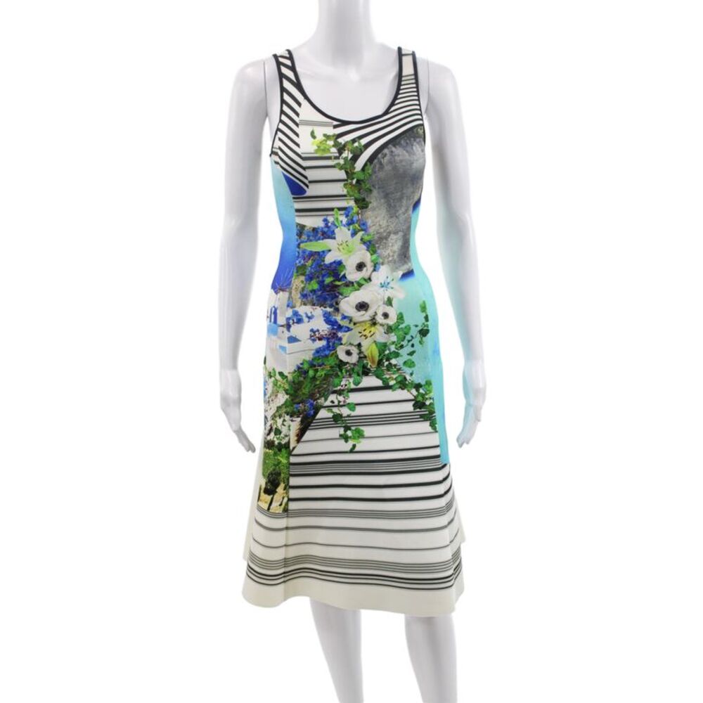 Clover Canyon Women Fit & Flare Floral Dress Multicolor Sleeveless Size XS